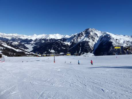 Sesvenna Alps: size of the ski resorts – Size Belpiano (Schöneben)/Malga San Valentino (Haideralm)