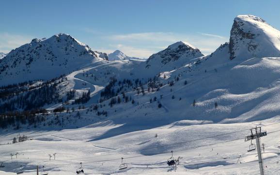 Skiing in the Vallée de la Guisane