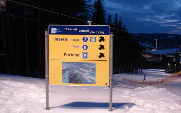 South Bohemian Region (Jihočeský kraj): orientation within ski resorts – Orientation Lipno