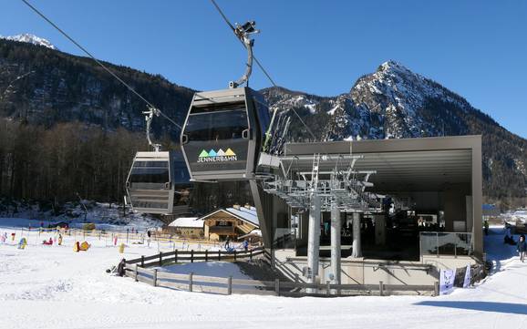 Biggest height difference in Berchtesgadener Land – ski resort Jenner – Schönau am Königssee
