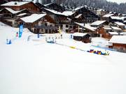 Children's area run by the Ecole de Ski Internationale in Les Saisies 