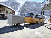 Ski bus in the Lötschental valley