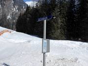 Ski bus stop at the base station
