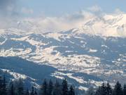View of the Megève ski resort