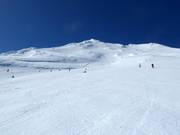 Very good slope preparation in the ski resort of Tūroa