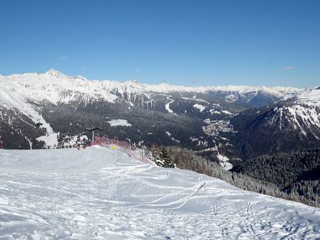 Val di Sole (Sole Valley): size of the ski resorts – Size Madonna di Campiglio/Pinzolo/Folgàrida/Marilleva