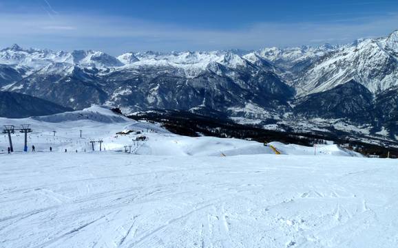 Skiing in the Val Chisone