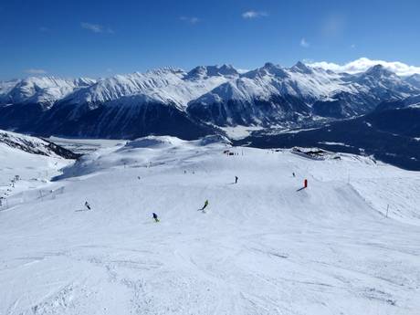 Slope offering Albula Alps – Slope offering St. Moritz – Corviglia