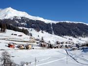 View of the ski resort from Ftan