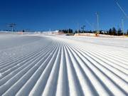 Perfect slope preparation in the ski resort of Ruka