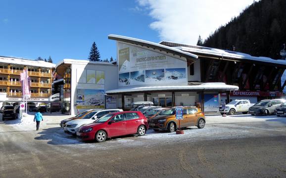 Deferreggen Valley (Defereggental): access to ski resorts and parking at ski resorts – Access, Parking St. Jakob im Defereggental – Brunnalm