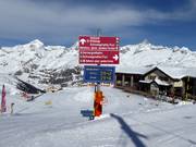Slope sign-posting in Zermatt