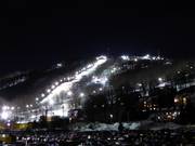 Night skiing Bromont