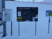 Freeride checkpoint at the base station