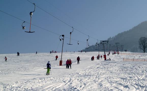 Highest base station in the Kaiserwinkl – ski resort Amberglift – Walchsee
