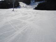 Perfectly groomed slope