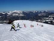 Ski lesson at the Hornabfahrt slope