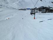 Beginner area in Tignes Val Claret with free lifts