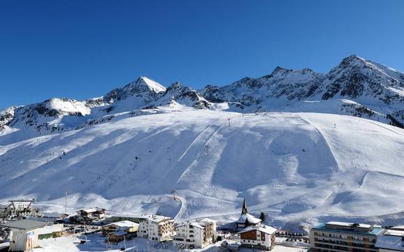 Highest base station in the Stubai Alps – ski resort Kühtai