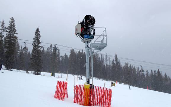 Snow reliability Slate Range – Snow reliability Lake Louise