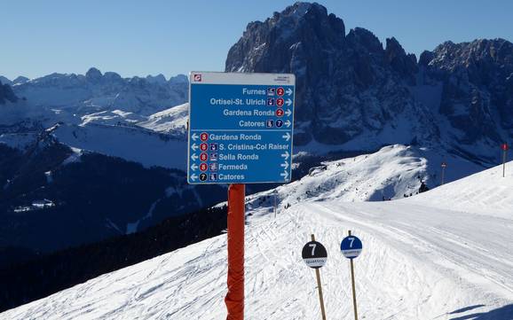 Val Gardena (Gröden): orientation within ski resorts – Orientation Val Gardena (Gröden)