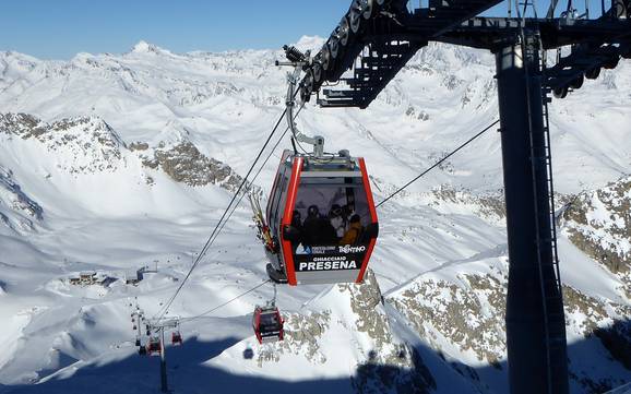 Camonica Valley (Val Camonica): best ski lifts – Lifts/cable cars Ponte di Legno/Tonale/Presena Glacier/Temù (Pontedilegno-Tonale)