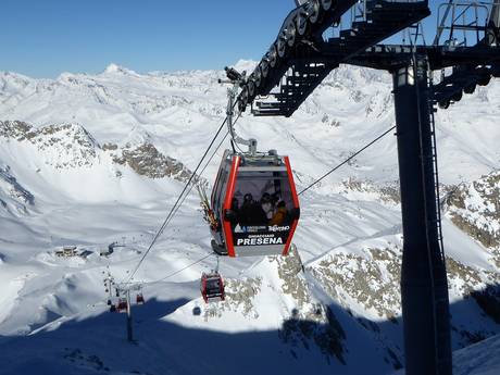 Lombardy: best ski lifts – Lifts/cable cars Ponte di Legno/Tonale/Presena Glacier/Temù (Pontedilegno-Tonale)