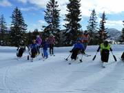 Ski course for handicapped skiers with Maura Bernardi