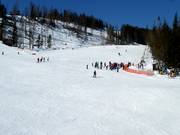 Practice slope in the valley at the Junior lift