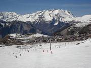 Easy slopes at the edge of Alpe d'Huez