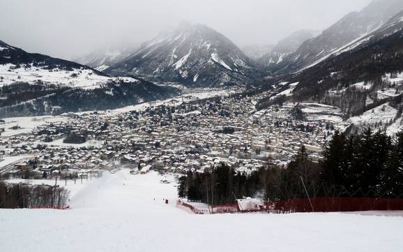 Biggest height difference in the Alta Valtellina – ski resort Bormio – Cima Bianca
