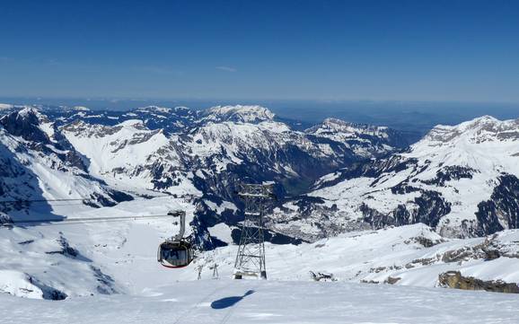 Biggest height difference in the Engelbergertal (Engelberg Valley) – ski resort Titlis – Engelberg