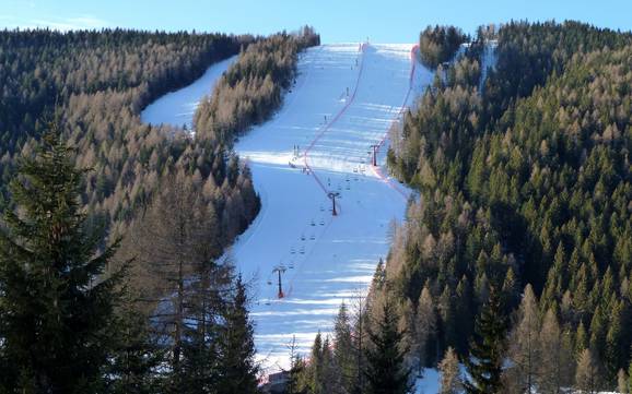 Biggest height difference on the Alpe Cimbra – ski resort Folgaria/Fiorentini
