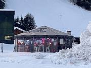 Umbrella bar at the Panorama Alm on the Thurn Pass