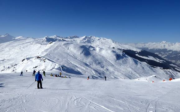 Skiing in the Val Lumnezia
