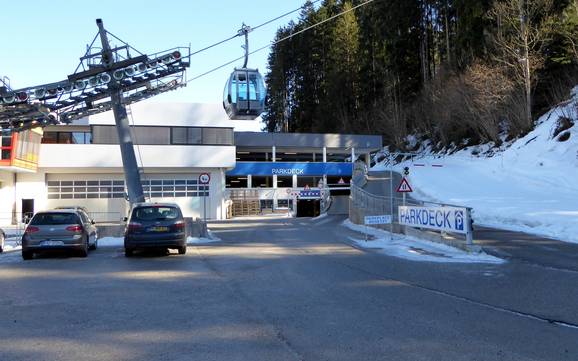 Holiday Region Hohe Salve: access to ski resorts and parking at ski resorts – Access, Parking SkiWelt Wilder Kaiser-Brixental