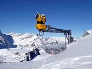 Snow cannon in the ski resort of Titlis