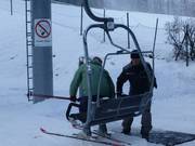 Assistance during boarding of the chairlift