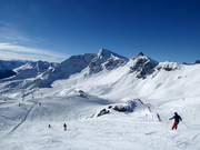 Beautiful views from the slopes on the Champatsch