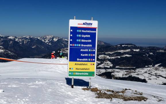 Kaiser Mountains: orientation within ski resorts – Orientation Hochkössen (Unterberghorn) – Kössen