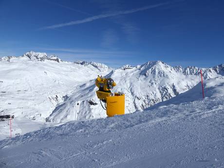 Snow reliability Lepontine Alps – Snow reliability Gemsstock – Andermatt