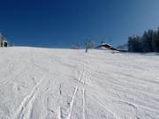 Groomed slope in Laterns
