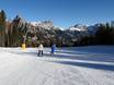 Ski resorts for beginners in Trentino – Beginners Catinaccio/Ciampedie – Vigo di Fassa/Pera di Fassa