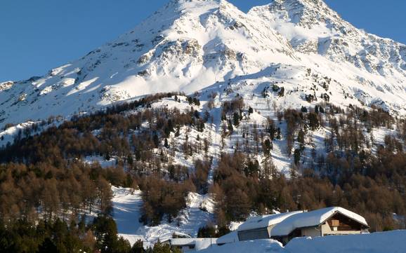 Bregaglia Engadin: size of the ski resorts – Size Aela – Maloja