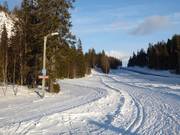 Cross-country trail at the ski resort of Ruka