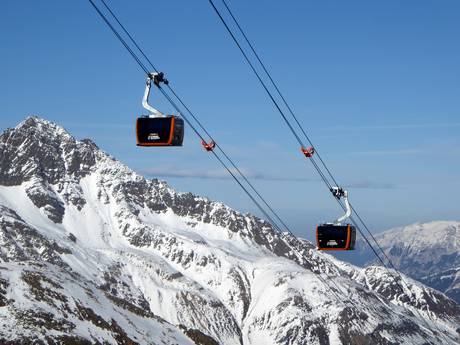 Ski lifts Stubai Alps – Ski lifts Stubai Glacier (Stubaier Gletscher)