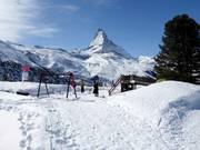 Playground in the Zermatt ski resort
