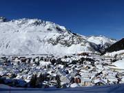 View of Andermatt from the valley run