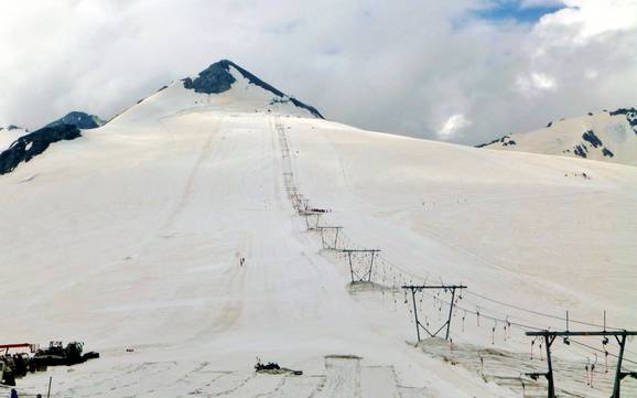 Highest base station in Valtellina – ski resort Passo dello Stelvio (Stelvio Pass)