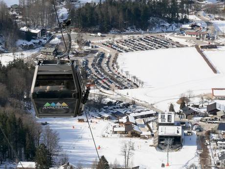 Berchtesgadener Land: access to ski resorts and parking at ski resorts – Access, Parking Jenner – Schönau am Königssee